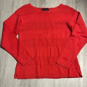 Lady Hathaway Elegant Red Crew Neck Sweater